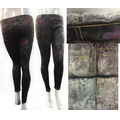 Thick Faux Fur Lined Patterned Leggings
